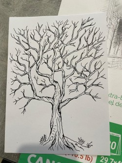 Dessin personnalisé rituel des empreintes | Cérémonie laïque