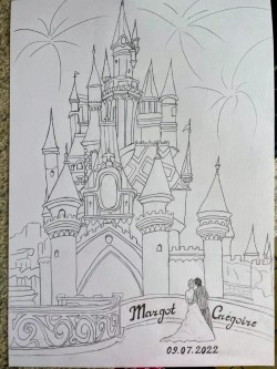 Dessin personnalisé rituel des empreintes | Cérémonie laïque