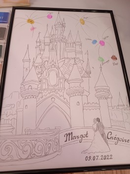 Dessin personnalisé rituel des empreintes | Cérémonie laïque